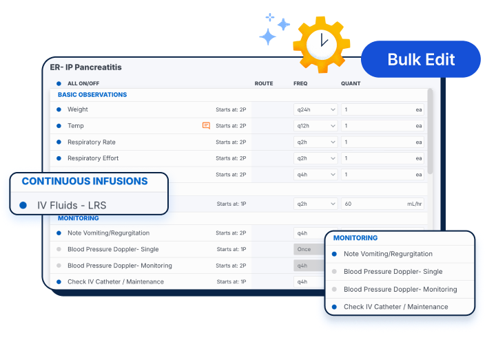 Instinct Treatment Plan reusable veterinary treatment groups for common workflows, hospitalized animal patients, and recurring care needs