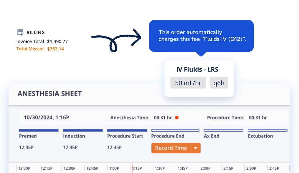 Instinct EMR Treatment Sheets & Anesthesia Mode Example